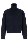 Prada Logo Detailed Zipped Sweatshirt