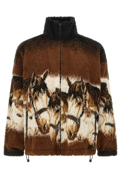 MM6 Maison Margiela Horse Print Cardigan