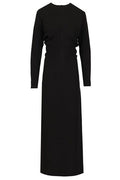 Totême Round Neck Slouch-Waist Maxi Dress