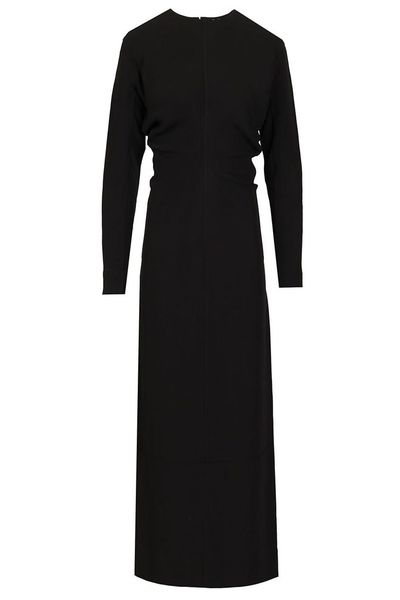 Totême Round Neck Slouch-Waist Maxi Dress