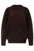 The Attico Logo Embroidered Asymmetric Jumper