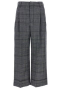 Brunello Cucinelli Houndstooth Detailed Pleated Pants