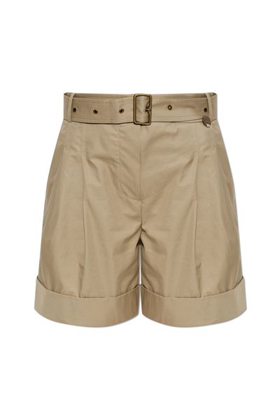 Burberry Belted Tropical Gabardine Shorts