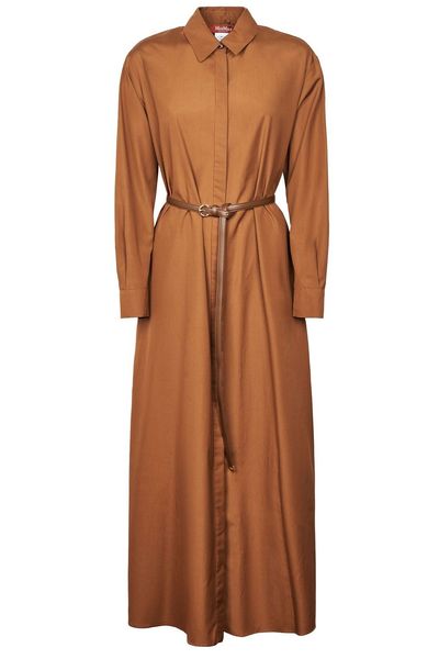 Max Mara Studio Mstlecito Long-Sleeved Belted Dress
