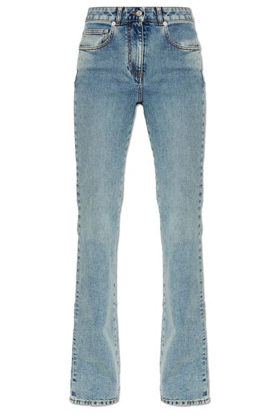 Balmain Bootcut Faded Denim Jeans