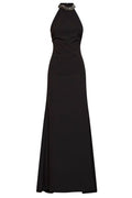 Alina Embellished Snake Open-Back Dress