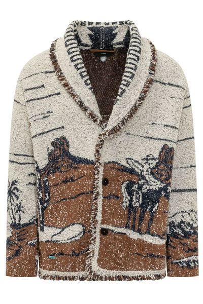 Alanui Riding The Waves Pattern Cardigan