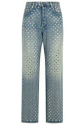 Golden Goose Deluxe Brand Straight-Leg Eyelet Detailed Jeans