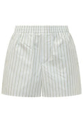AMI High Waist Striped Shorts