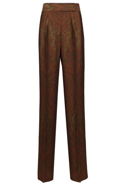 Etro Paisley Wide-Leg Pants