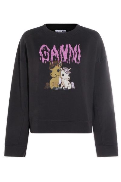 Ganni Isoli Jersey Sweatshirt