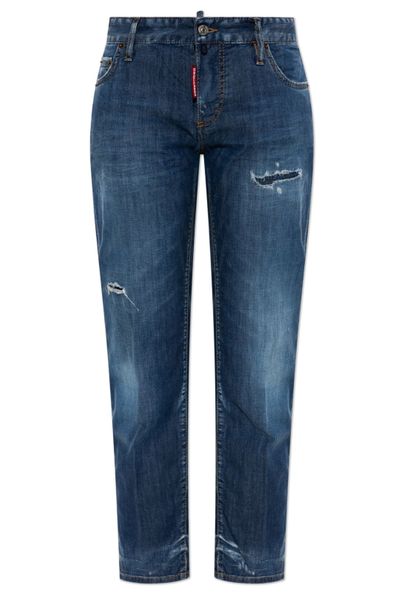 Dsquared2 Jenna Distressed Cropped Jeans