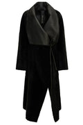 Blancha Wrap Panel Long Coat