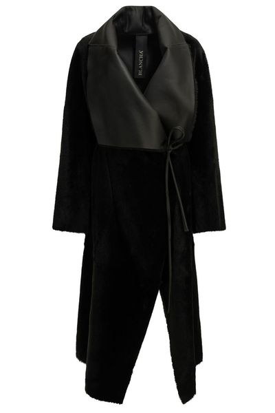 Blancha Wrap Panel Long Coat
