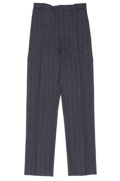 Victoria Beckham Pinstriped Melange Effect Trousers