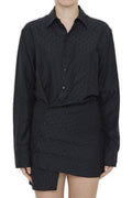 Off-White Monogram Jacquard Twisted Mini Dress