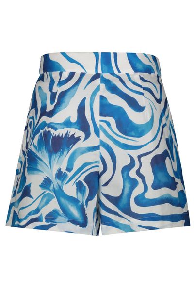 Alberta Ferretti High-Waist Printed Shorts