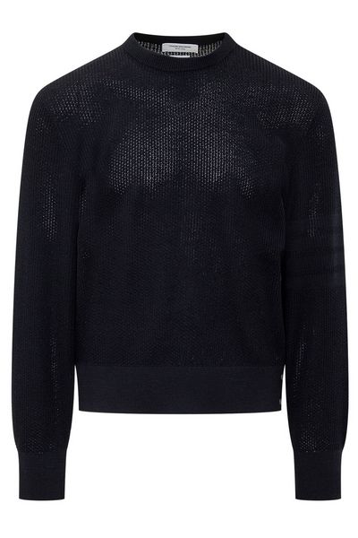 Thom Browne Open-Knit Crewneck Jumper