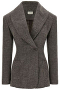 Magda Butrym 04 Belted Shawl-Collar Blazer