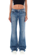 Off-White Logo Patch Flared Jeans