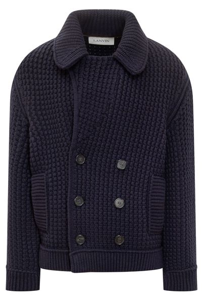 Lanvin Double-Breasted Chunky Knitted Cardigan