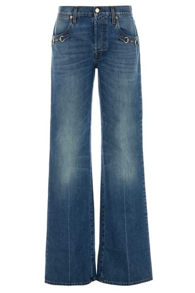 Gucci Horsebit Detailed Bootcut Jeans