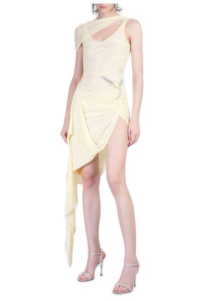 David Koma Side Slit Maxi Dress
