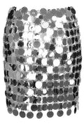 Paco Rabanne Asymmetric Circular-Disc Mini Skirt
