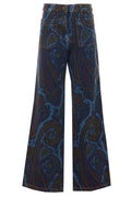 Etro Paisley Wide-Leg Jeans