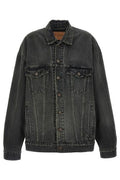 Balenciaga Used Effect Denim Jacket