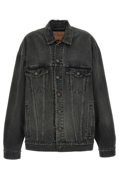Balenciaga Used Effect Denim Jacket