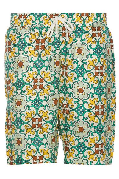 Drôle de Monsieur Floral Printed Drawstring Shorts