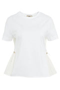 Herno Contrast-Panel Drawstring Waist T-Shirt