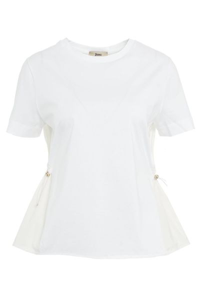 Herno Contrast-Panel Drawstring Waist T-Shirt