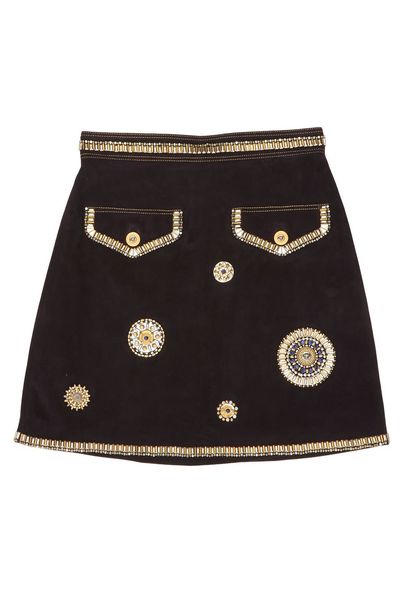 Versace Embroidered Mini Skirt