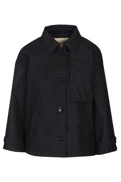 Herno Cropped Button-Up Jacket