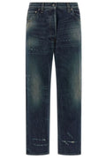 Prada Distressed Straight-Leg Jeans