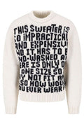 Erl Intarsia Text Logo Knitted Sweater
