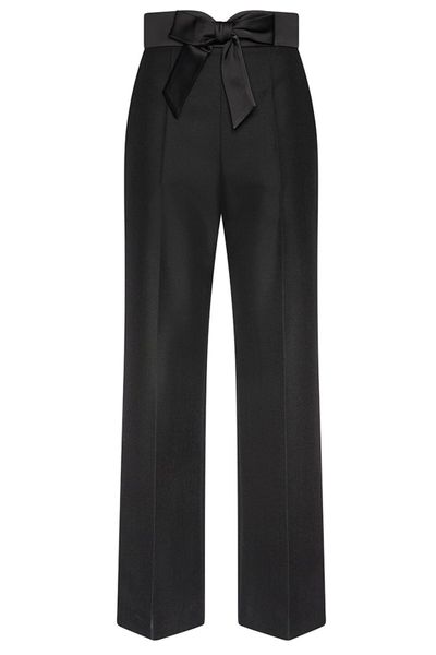 Valentino Bow High-Waist Pants
