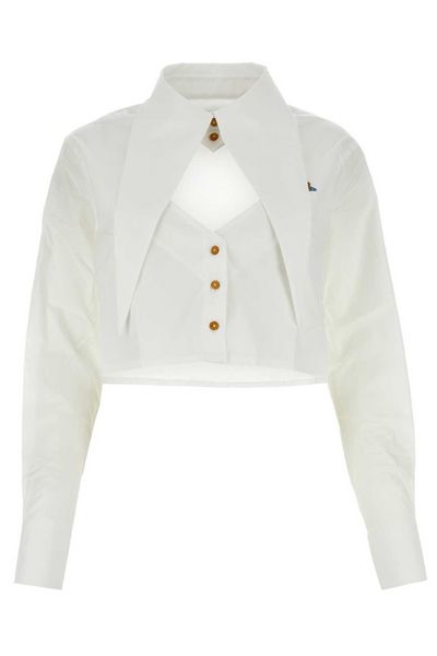 Vivienne Westwood Cut-Out Cropped Shirt