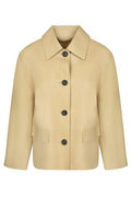 Totême Oversized Buttoned Leather Coat