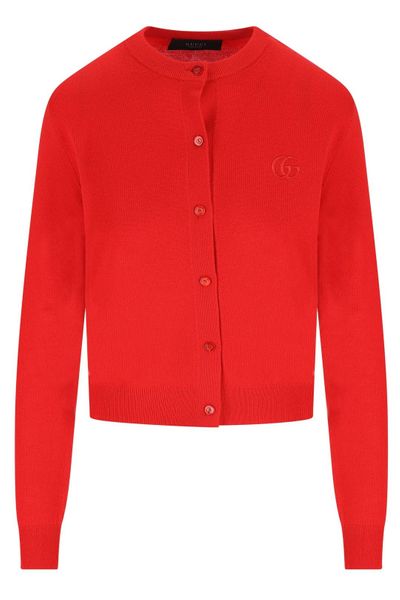 Gucci Embroidery Knit Cardigan