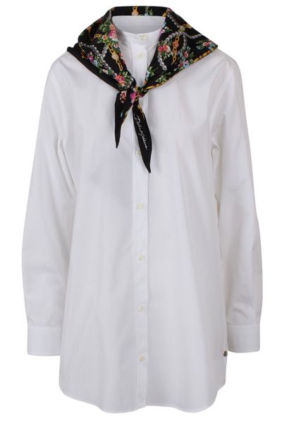 Dolce & Gabbana Scarf Detailed Poplin Shirt