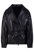 Blancha Belted Leather Jacket