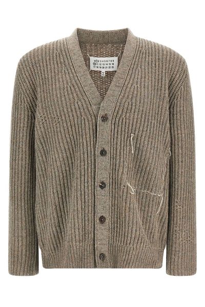 Maison Margiela Ribbed Buttoned Cardigan