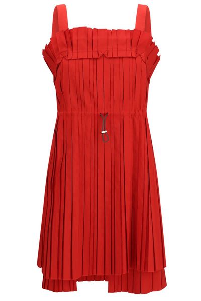 Fendi Asymmetric Double Layer Hem Short Bustier Dress