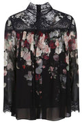 Zimmermann Floral-Printed Laced Blouse