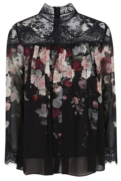 Zimmermann Floral-Printed Laced Blouse
