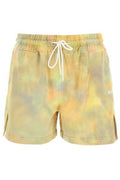 MSGM Micro Logo Printed Tie-Dye Shorts