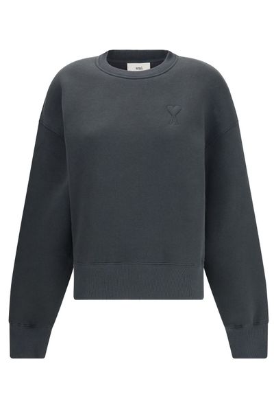 AMI Paris De Coeur Logo Embossed Sweatshirt